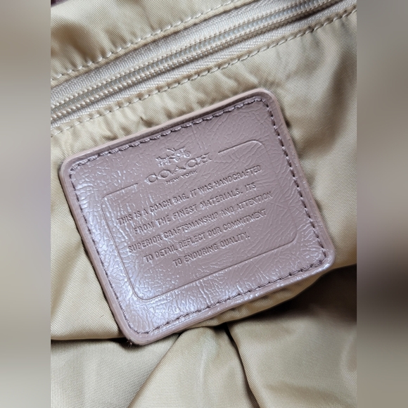 Coach Getaway Signature Nylon Packable Backpack Tan Brown No. F30781 - Picture 14 of 16